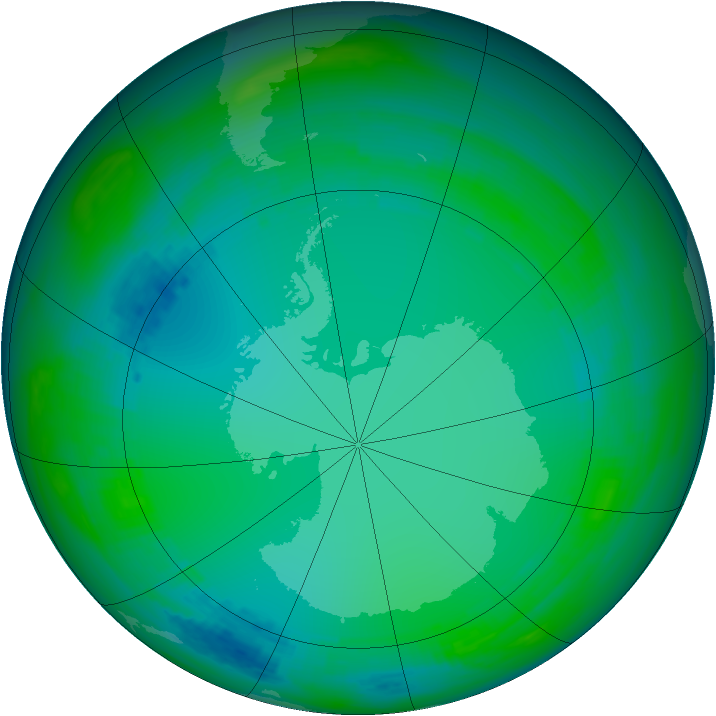 Ozone Map 1991-07-11